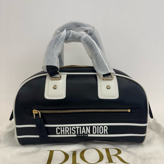 Dior - Dior Vibe Bowling Bag - Leather - Black - (small)