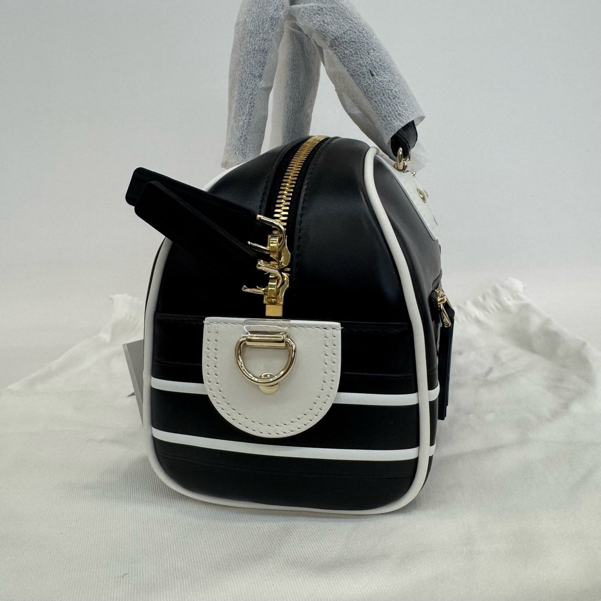 Dior - Dior Vibe Bowling Bag - Leather - Black - (small)