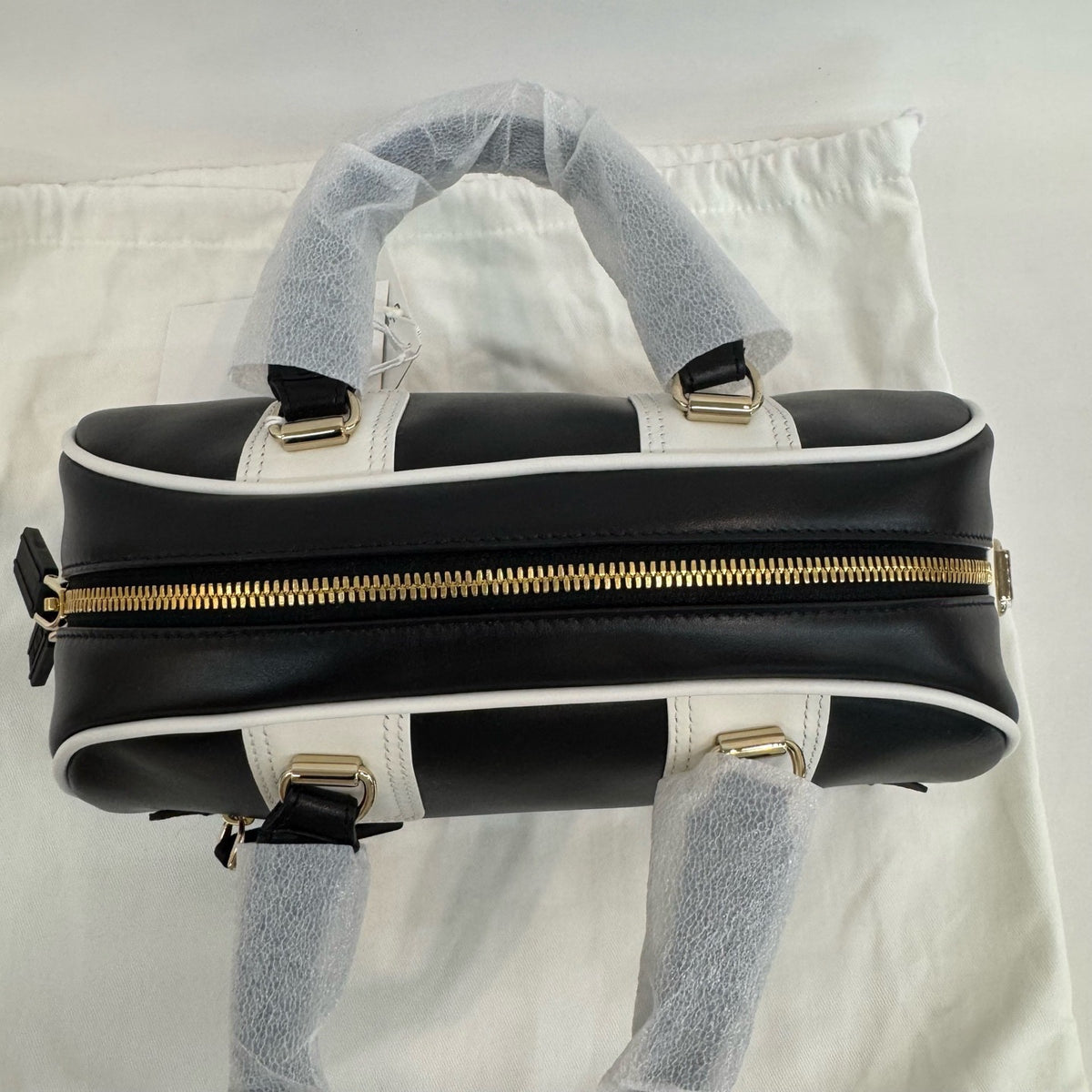 Dior - Dior Vibe Bowling Bag - Leather - Black - (small)