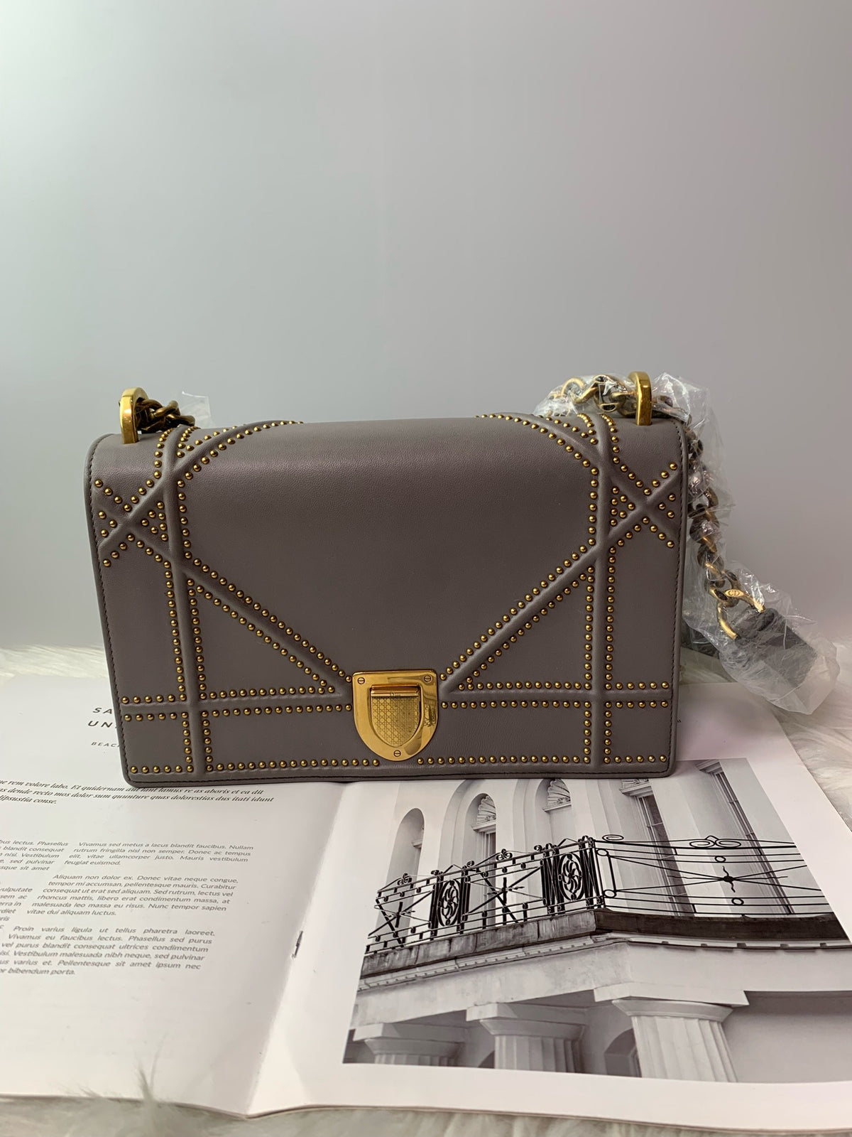 Dior - Diorama Club - Leather - Grey