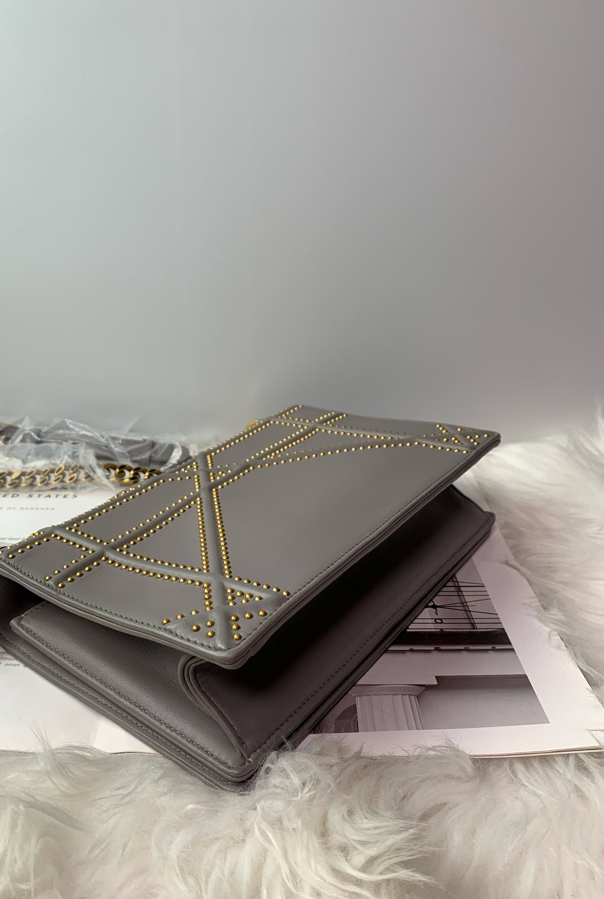 Dior - Diorama Club - Leather - Grey