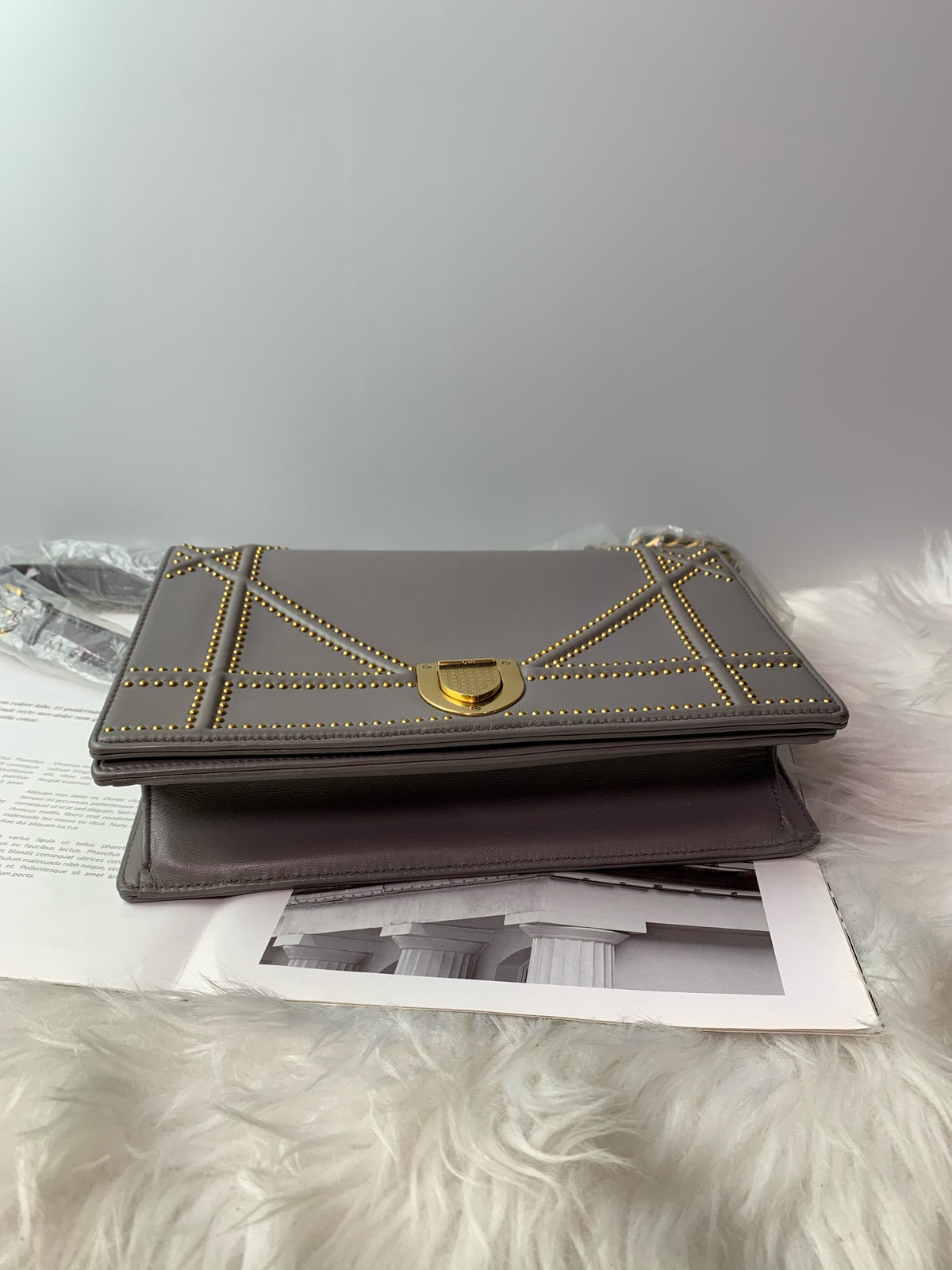 Dior - Diorama Club - Leather - Grey