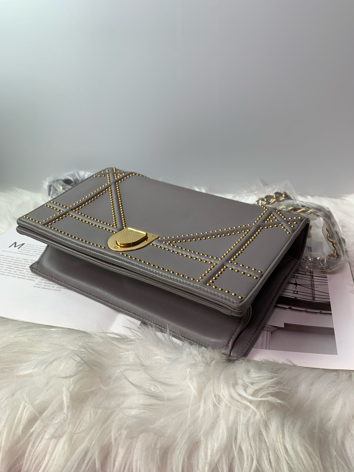 Dior - Diorama Club - Leather - Grey
