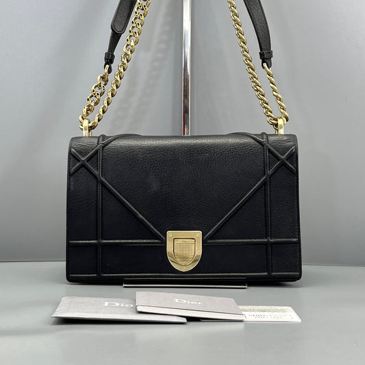 Dior - Diorama - Leather - Black - (medium)
