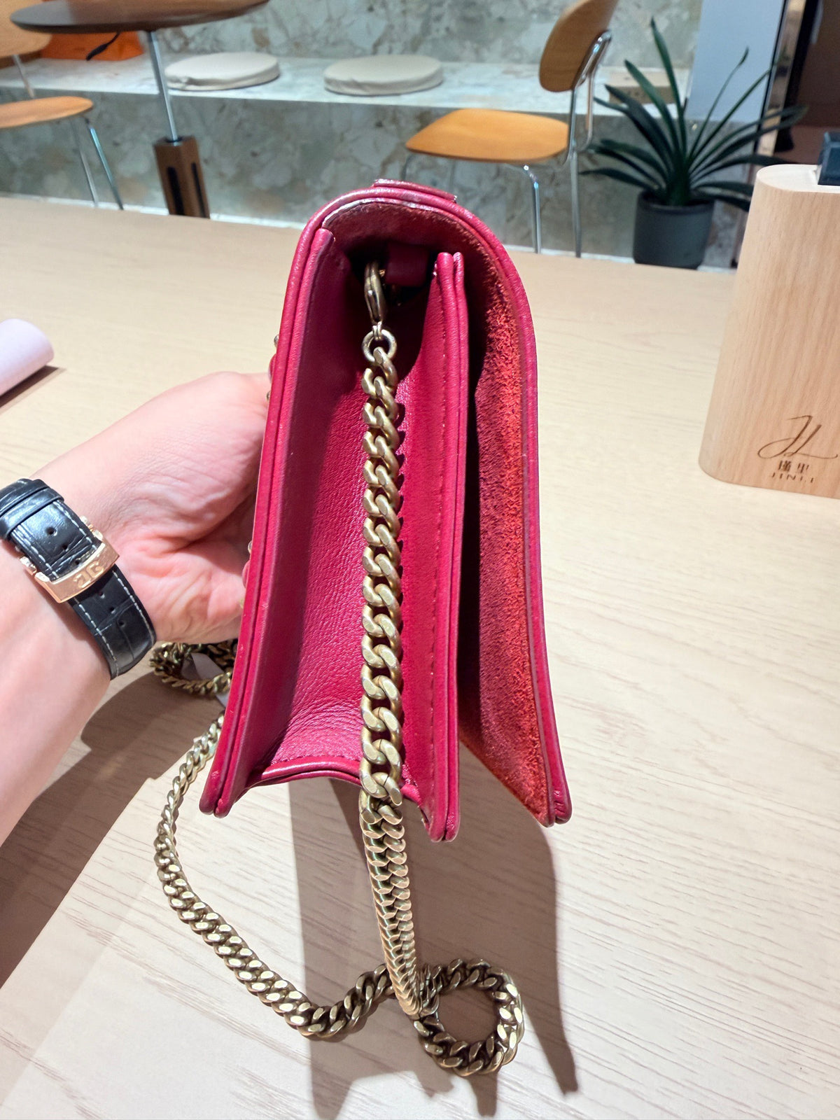 Dior - Diorama - Leather - Burgundy - (mini)