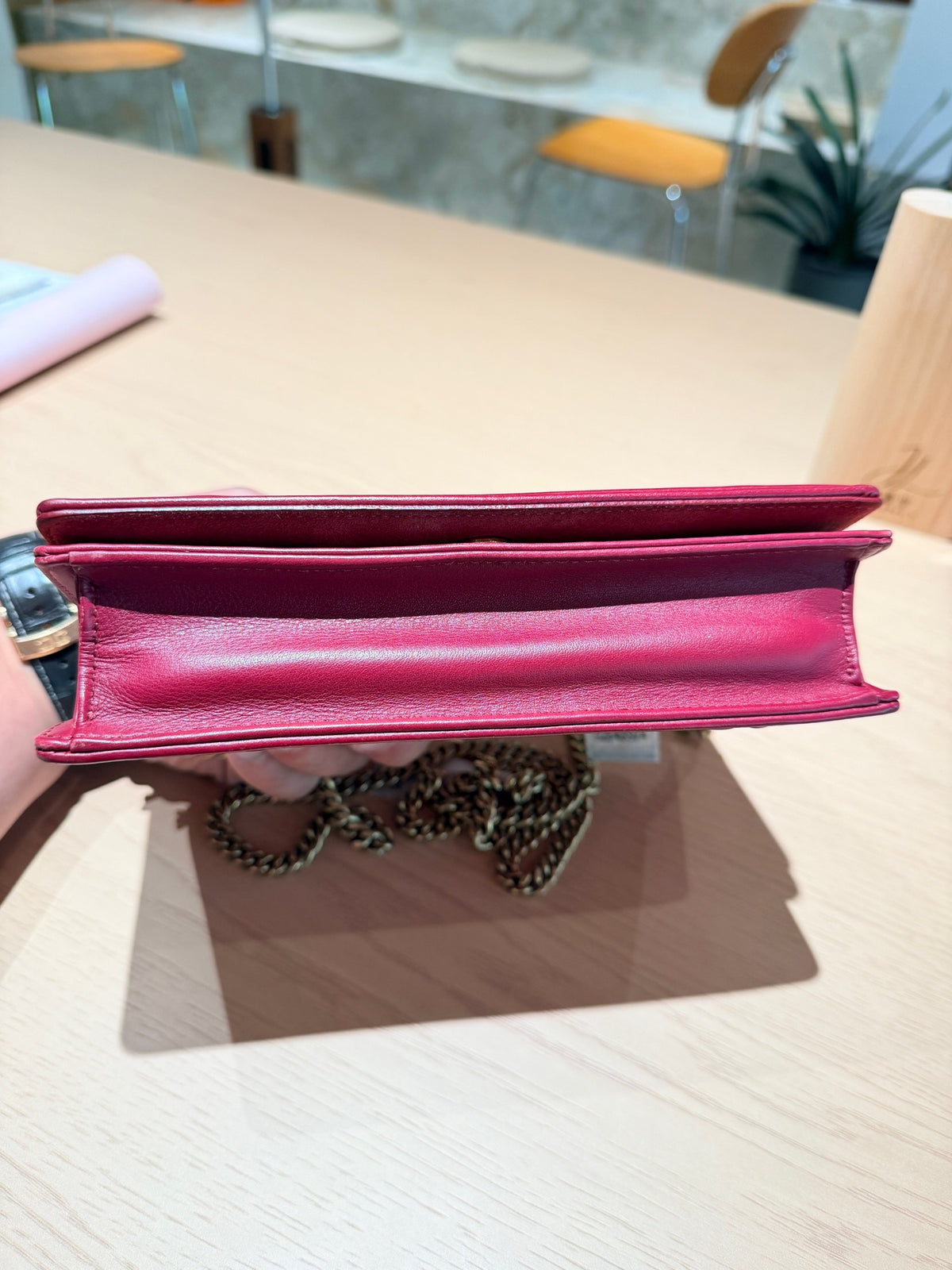 Dior - Diorama - Leather - Burgundy - (mini)