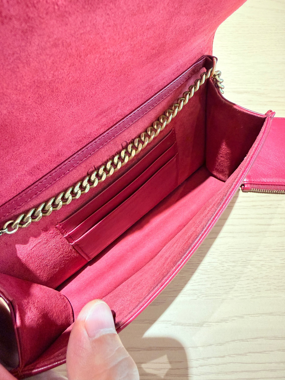 Dior - Diorama - Leather - Burgundy - (mini)