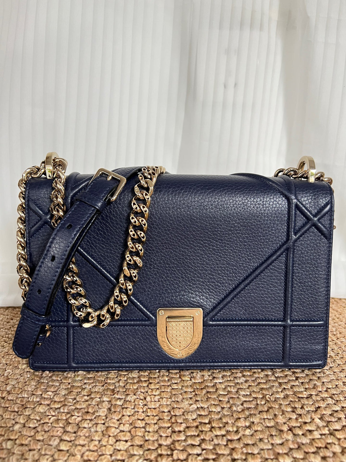 Dior - Diorama - Leather - Navy - (medium)