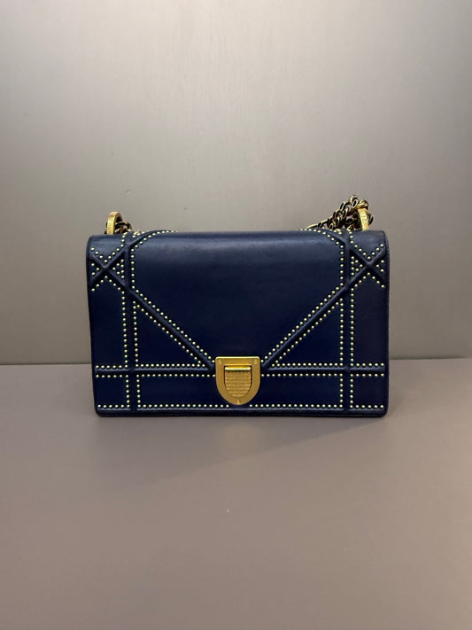 Dior - Diorama - Leather - Navy - (small)