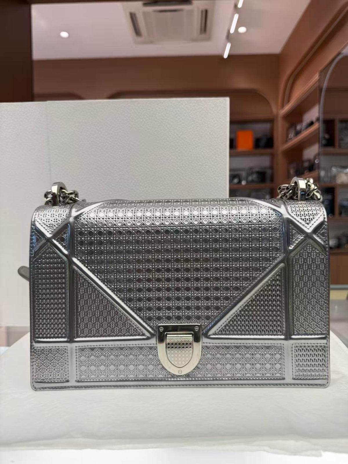 Dior - Diorama - Leather - Silver