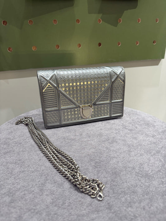 Dior - Diorama - Leather - Silver - (mini)