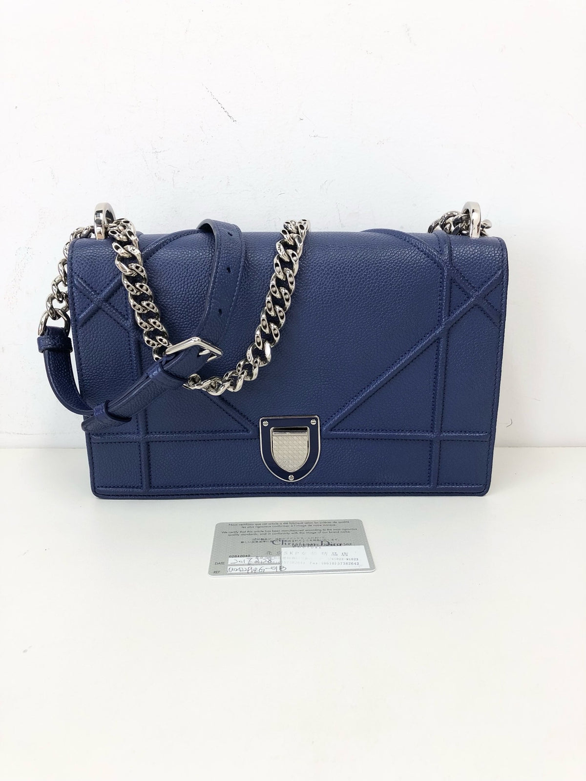 Dior - Diorama Medium - Leather - Blue - (medium)