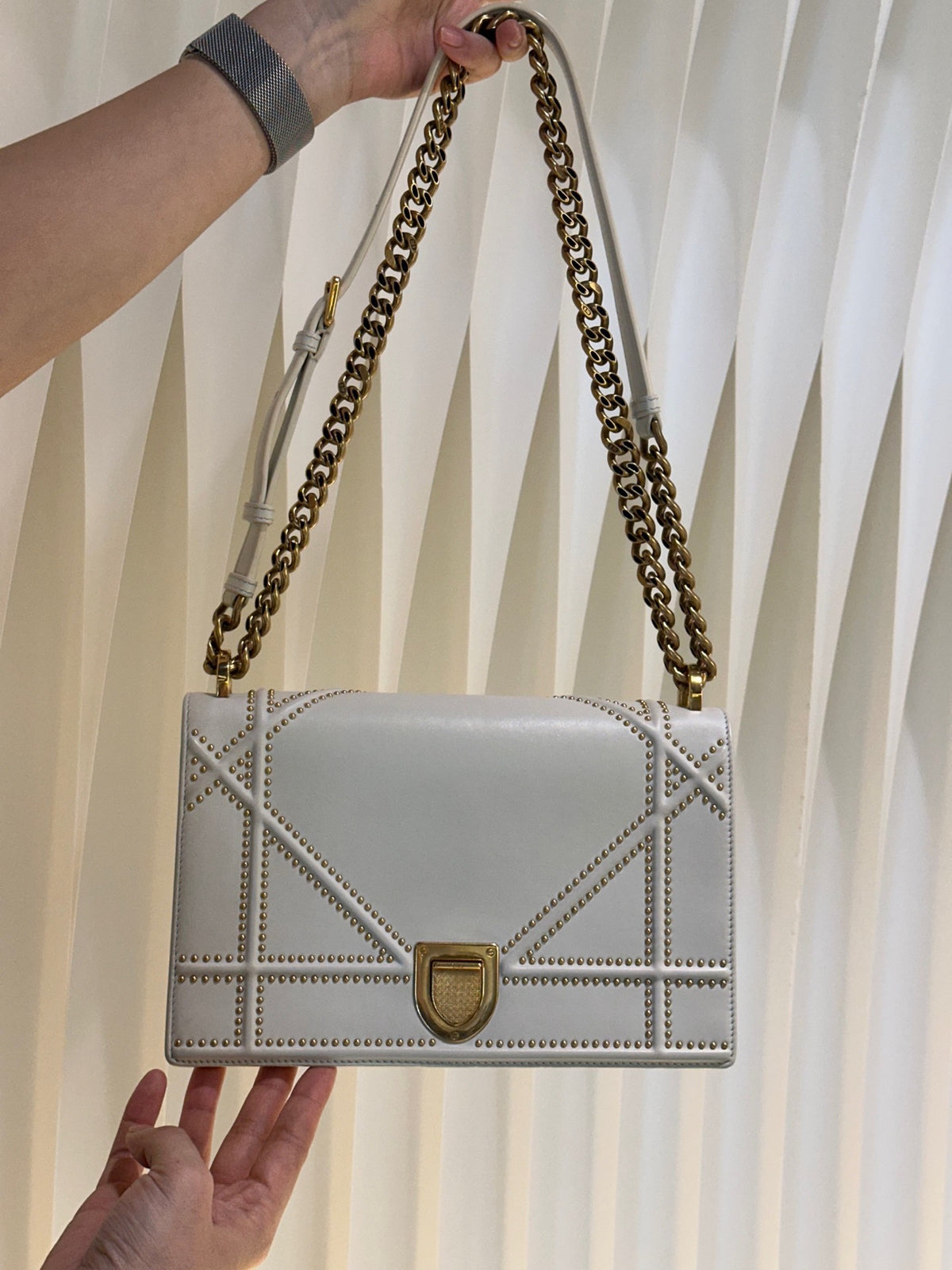 Dior - Diorama Medium - Leather - White - (Medium)