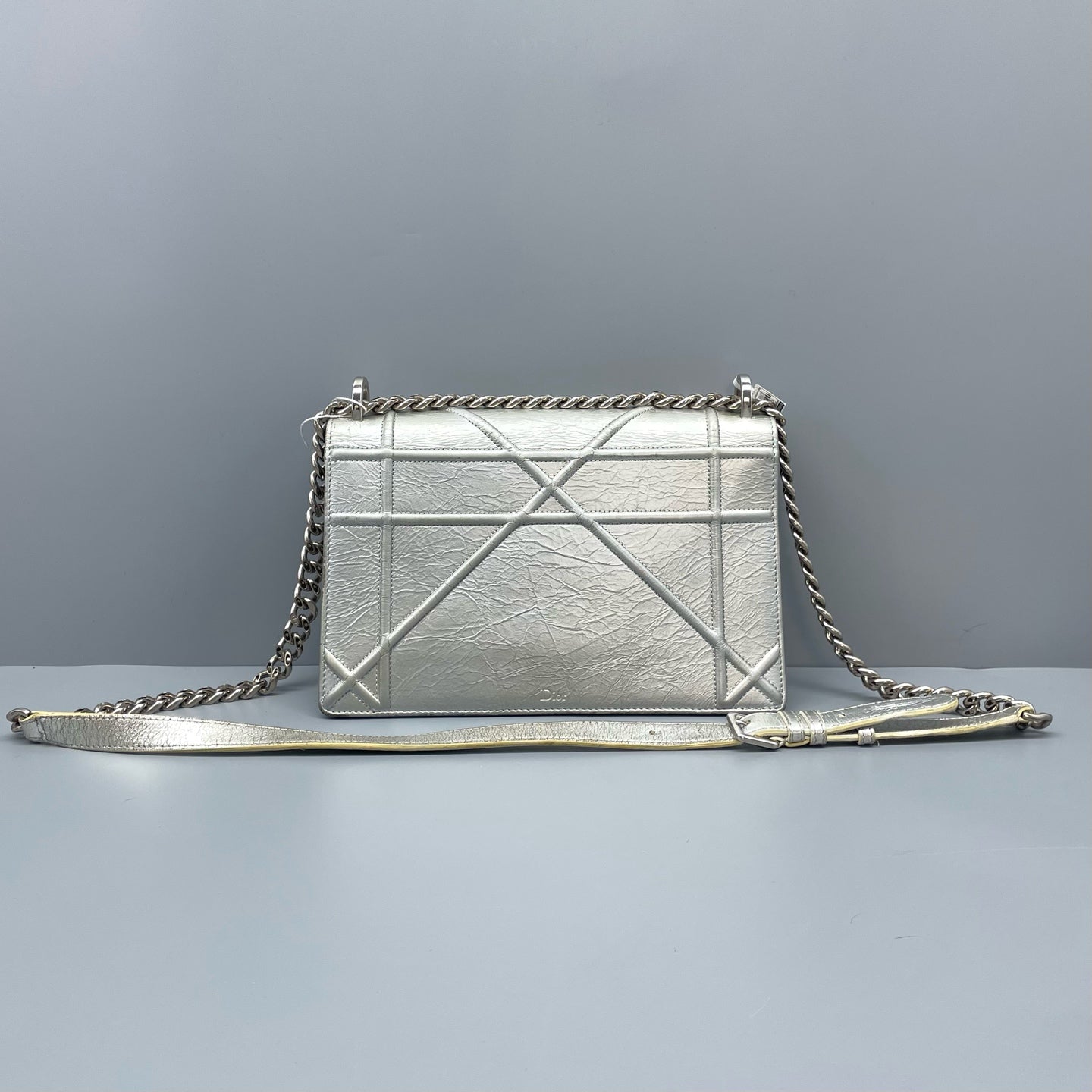 Dior - Diorama - Metallic leather - Silver - (Small)