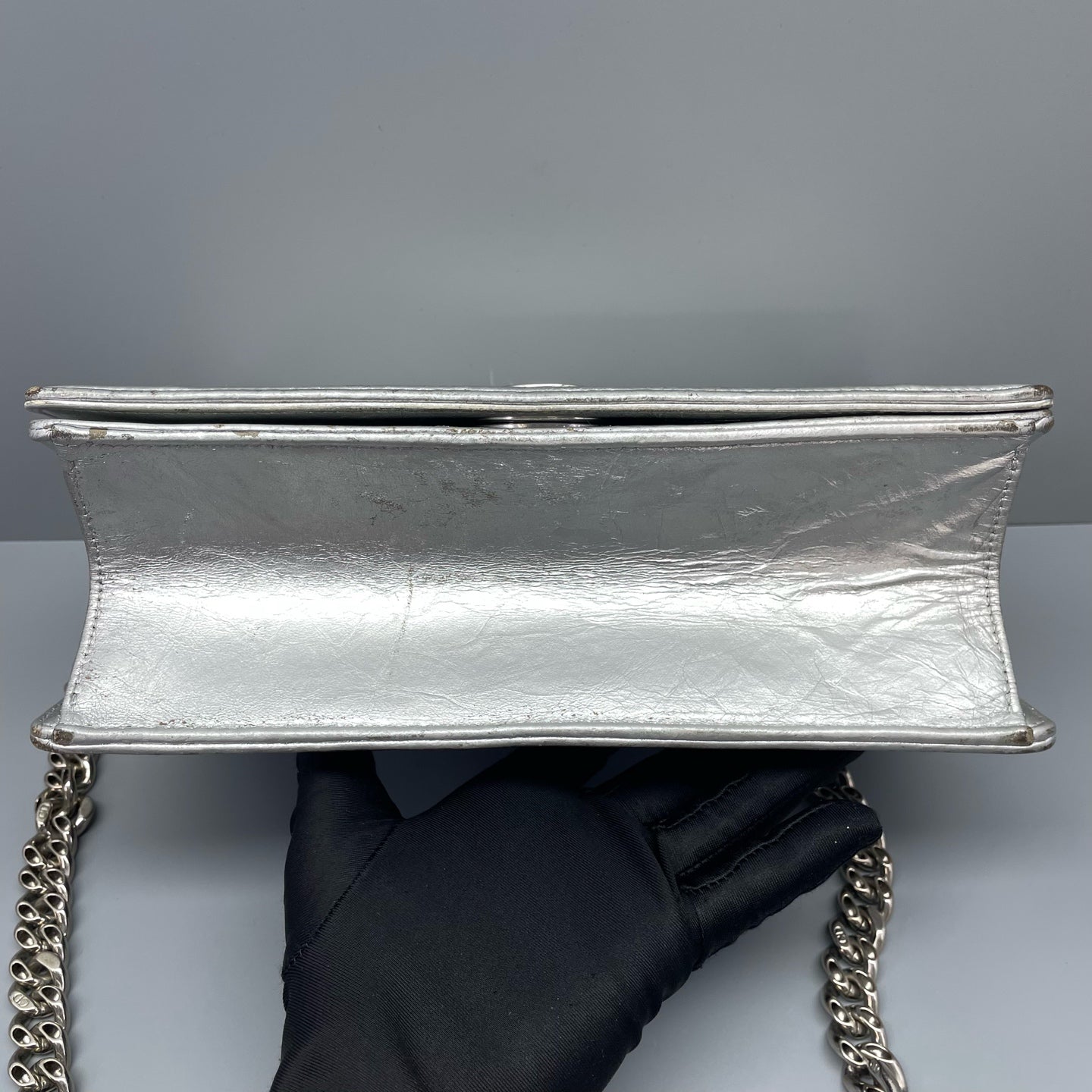 Dior - Diorama - Metallic leather - Silver - (Small)
