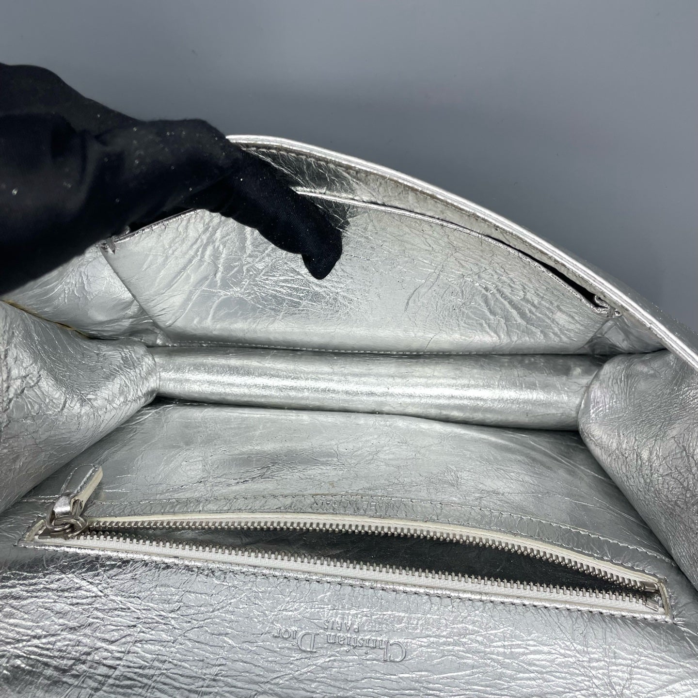Dior - Diorama - Metallic leather - Silver - (Small)