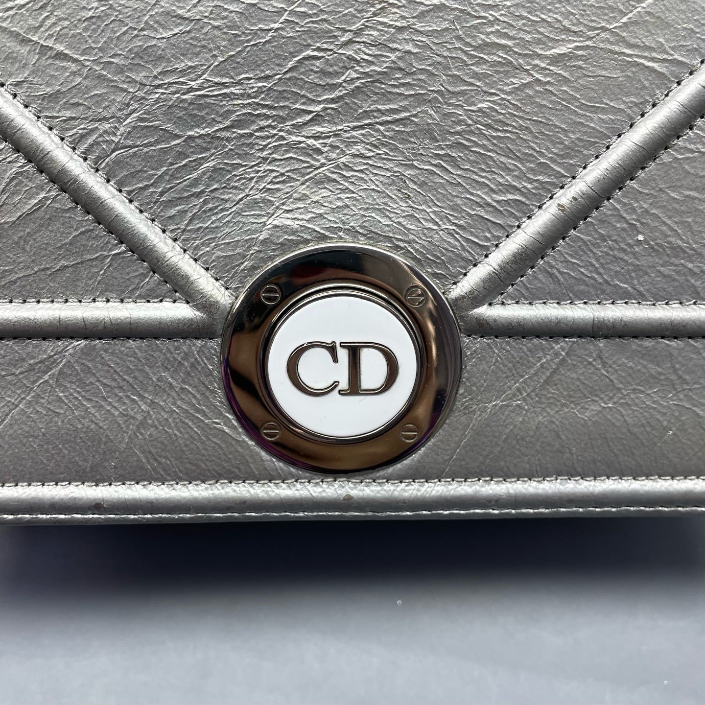 Dior - Diorama - Metallic leather - Silver - (Small)