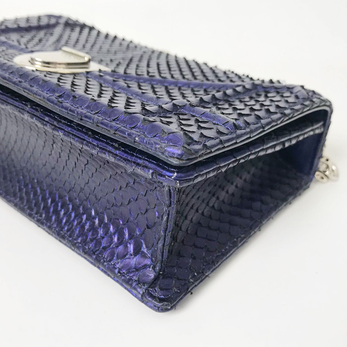 Dior - Diorama Mini - Exotic leathers - Python - Blue - (mini)
