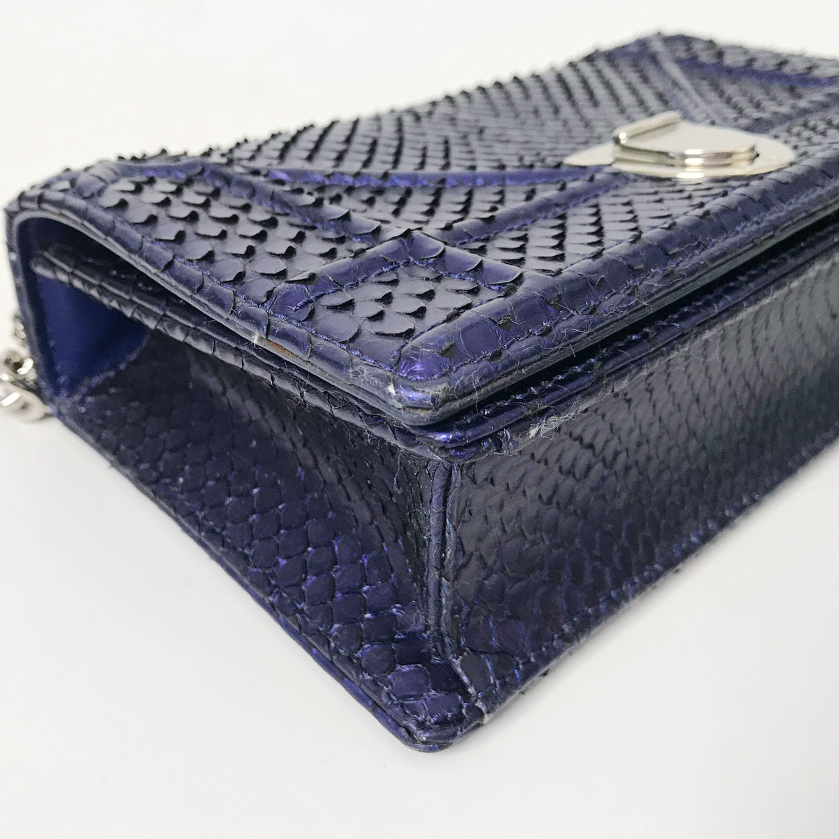 Dior - Diorama Mini - Exotic leathers - Python - Blue - (mini)