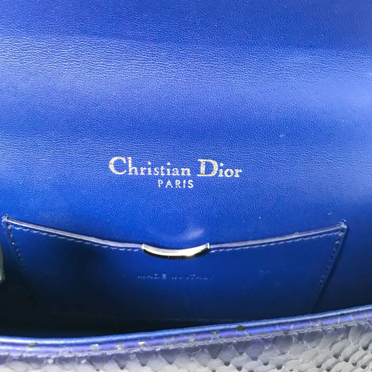 Dior - Diorama Mini - Exotic leathers - Python - Blue - (mini)