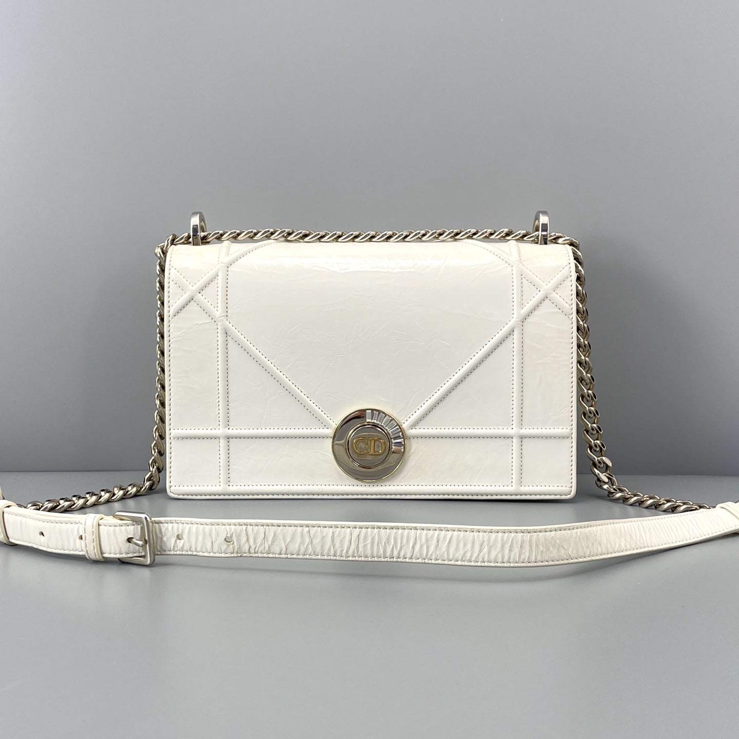 Dior - Diorama - Patent leather - White - (Medium)