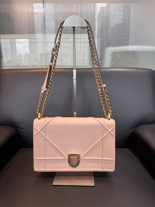 Dior - Diorama Shield Bag - Leather - Pink - (medium)
