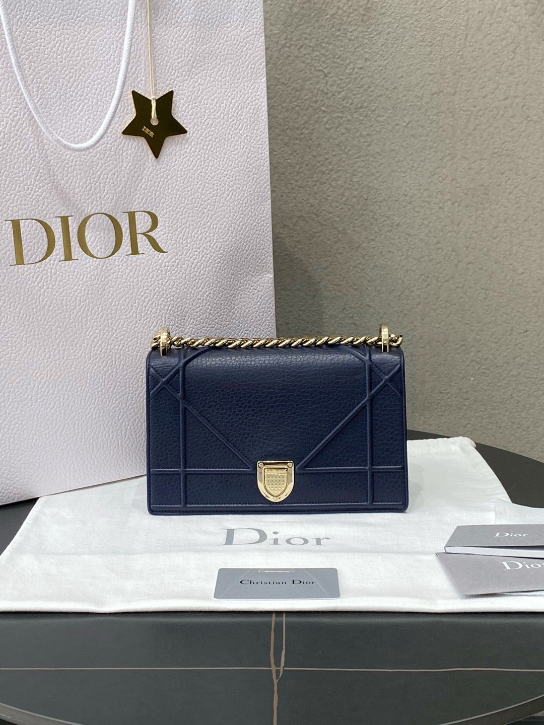 Dior - Diorama Small - Leather - Navy - (small)
