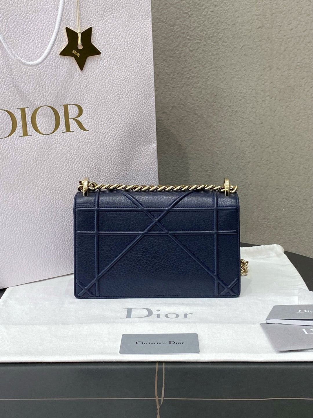Dior - Diorama Small - Leather - Navy - (small)