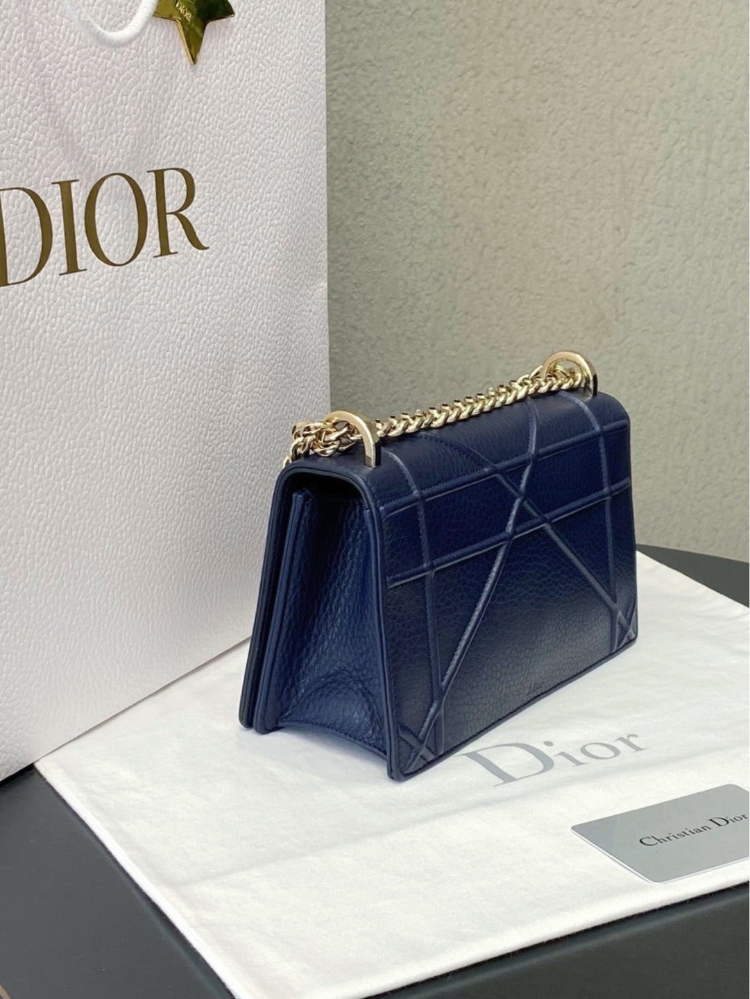 Dior - Diorama Small - Leather - Navy - (small)