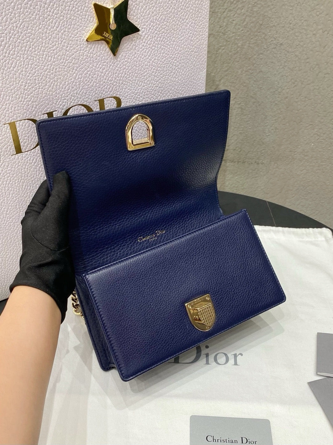 Dior - Diorama Small - Leather - Navy - (small)