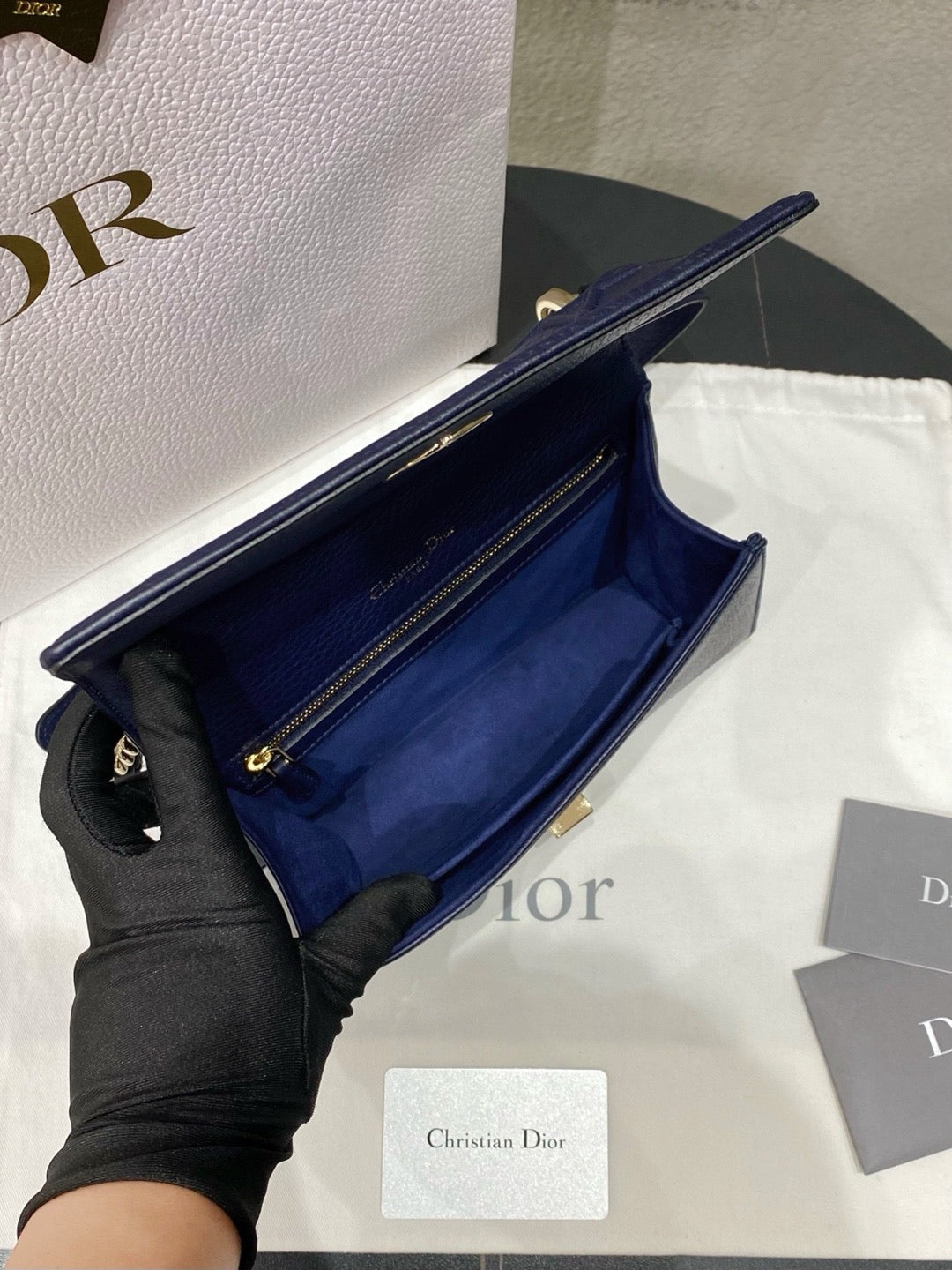 Dior - Diorama Small - Leather - Navy - (small)