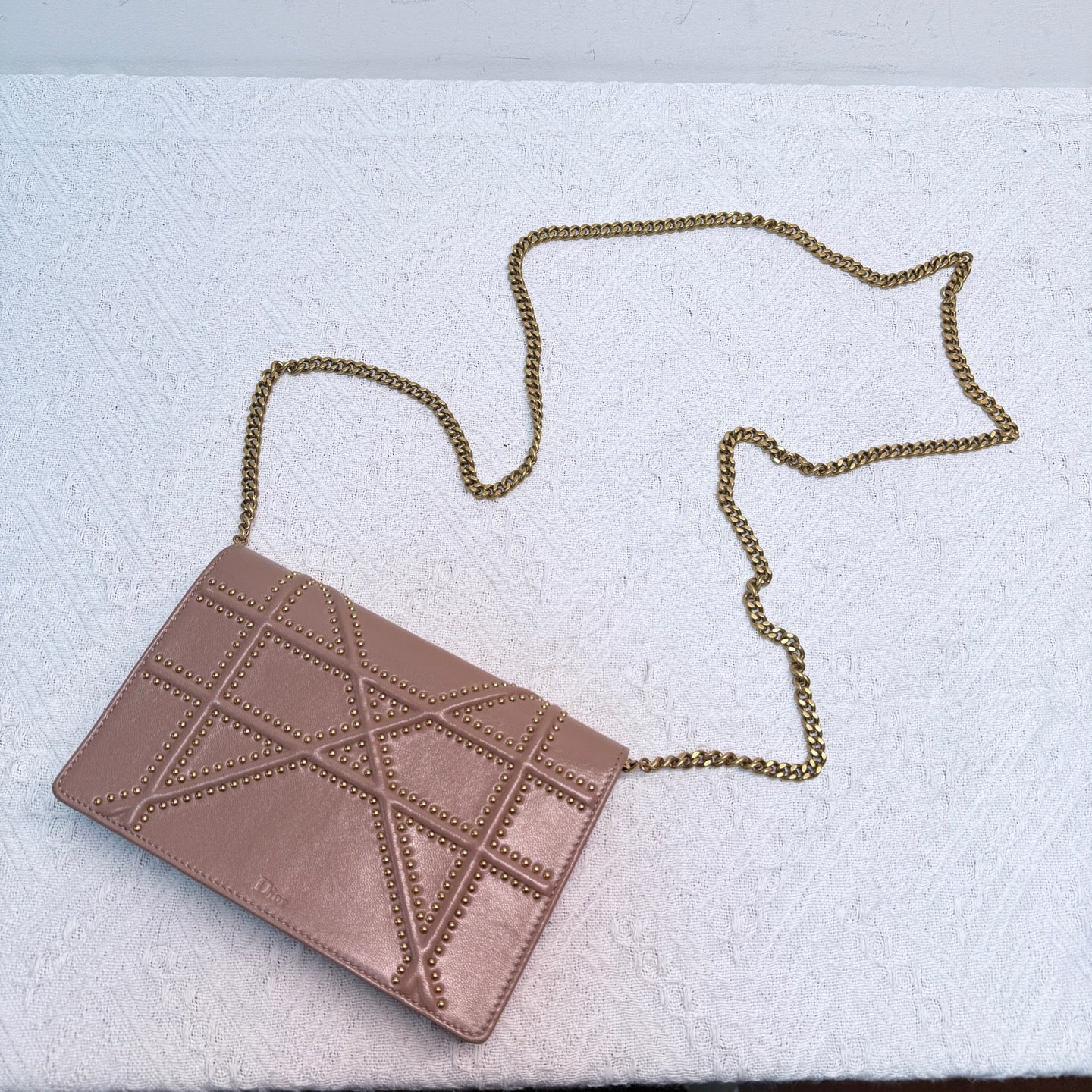 Dior - Diorama Wallet on Chain - Cowhide leather - Pink - (small)