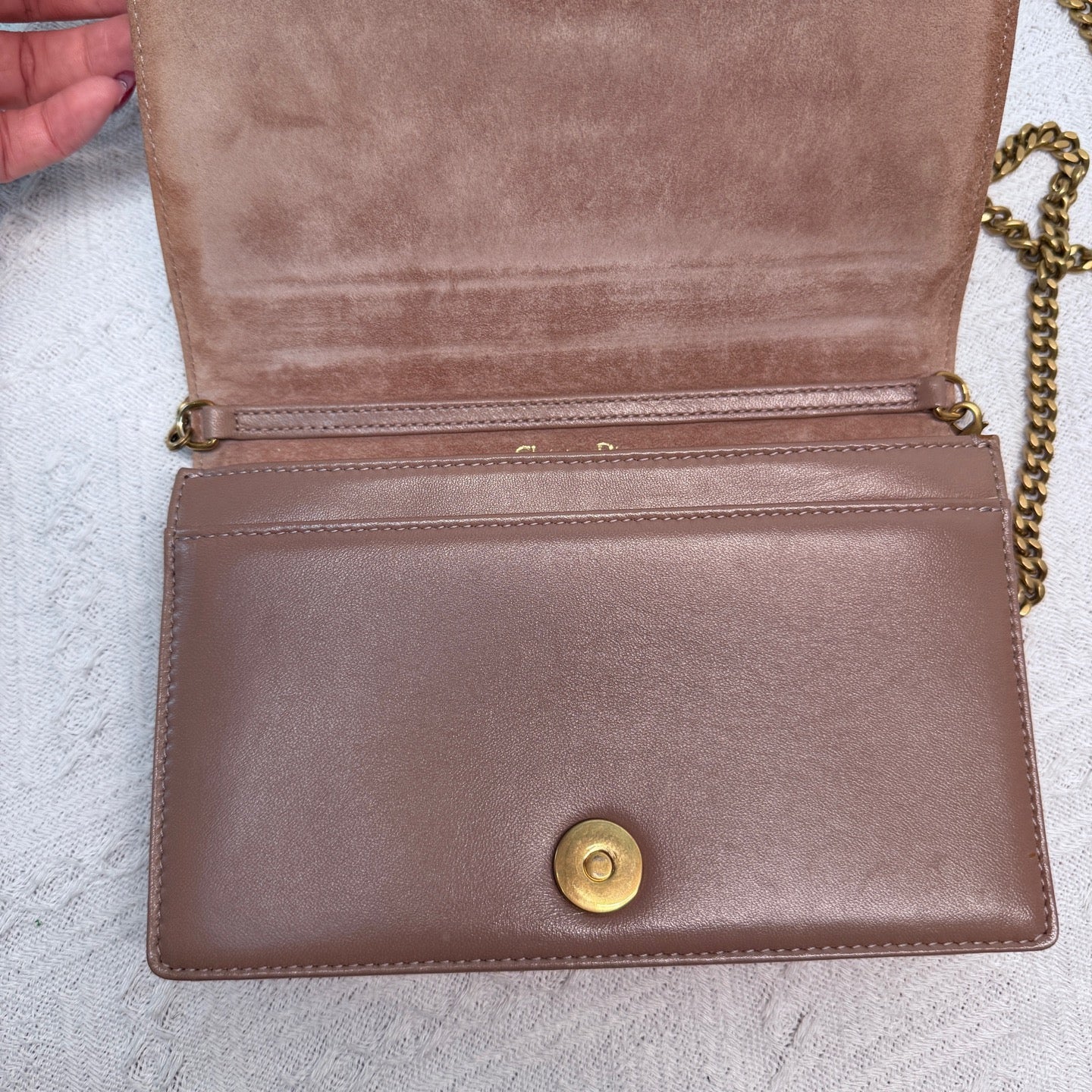 Dior - Diorama Wallet on Chain - Cowhide leather - Pink - (small)