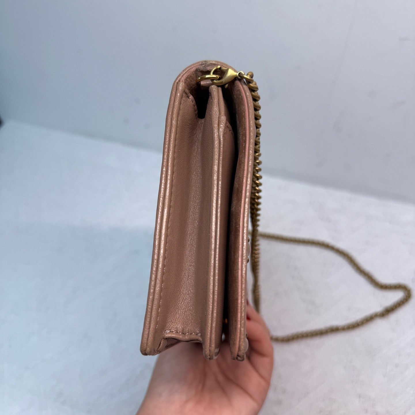 Dior - Diorama Wallet on Chain - Cowhide leather - Pink - (small)