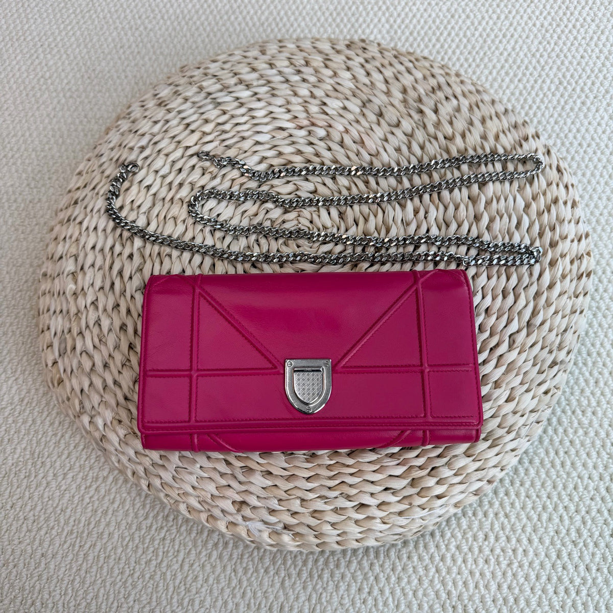 Dior - Diorama WOC - Leather - Pink - (small)