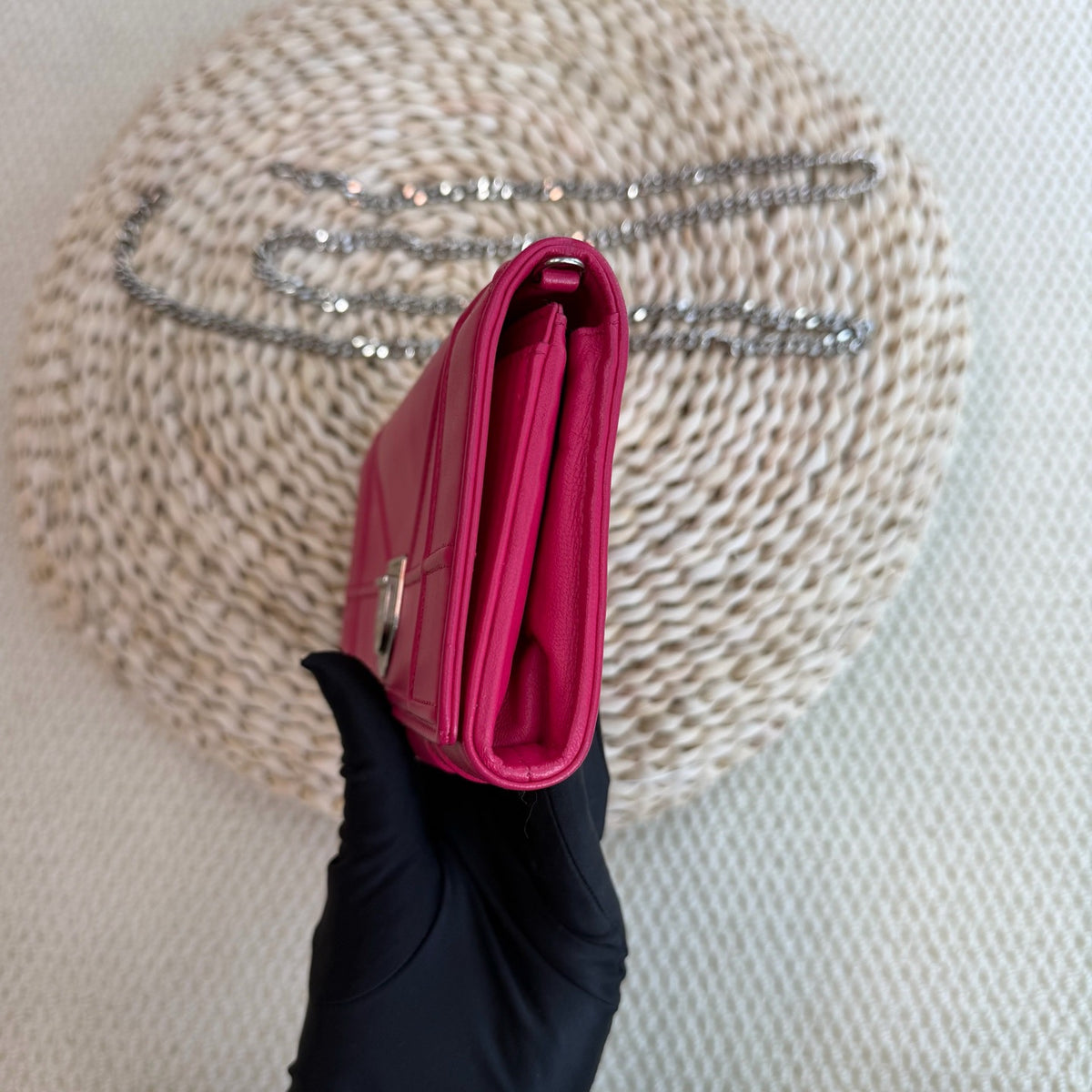Dior - Diorama WOC - Leather - Pink - (small)