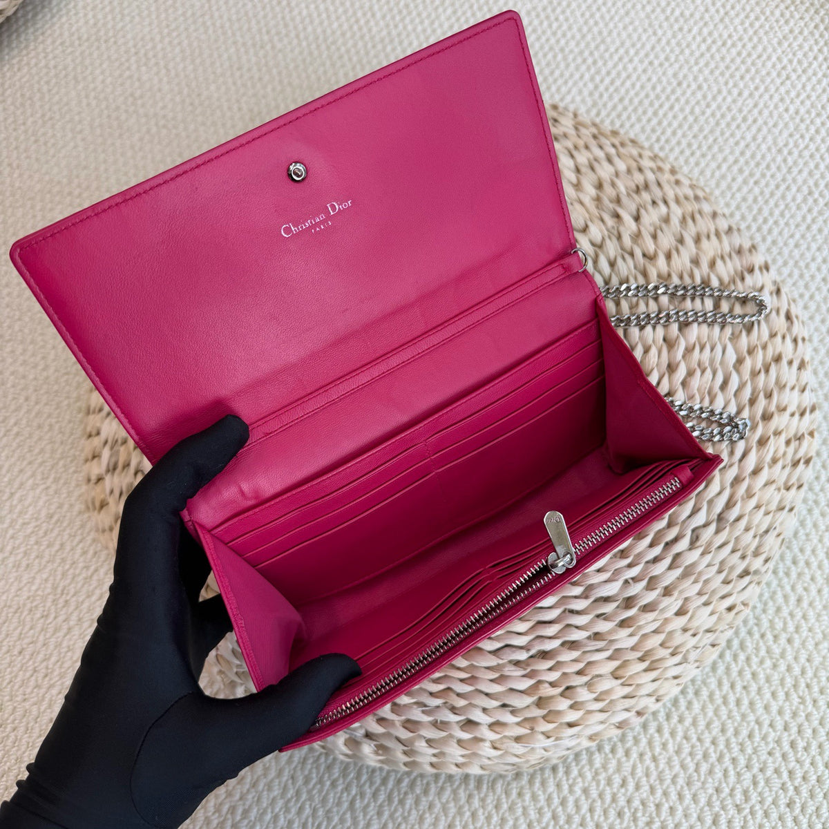 Dior - Diorama WOC - Leather - Pink - (small)