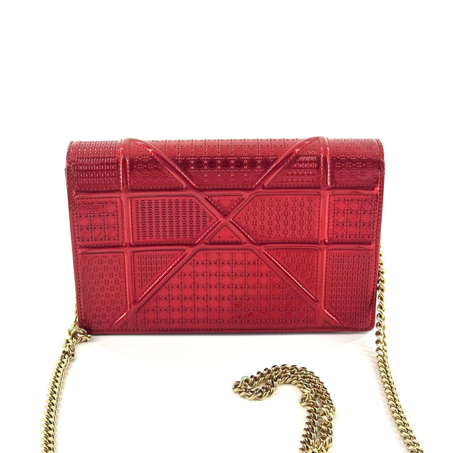 Dior - Diorama WOC - Patent leather - Red with Gold-Tone Hardware - (mini)