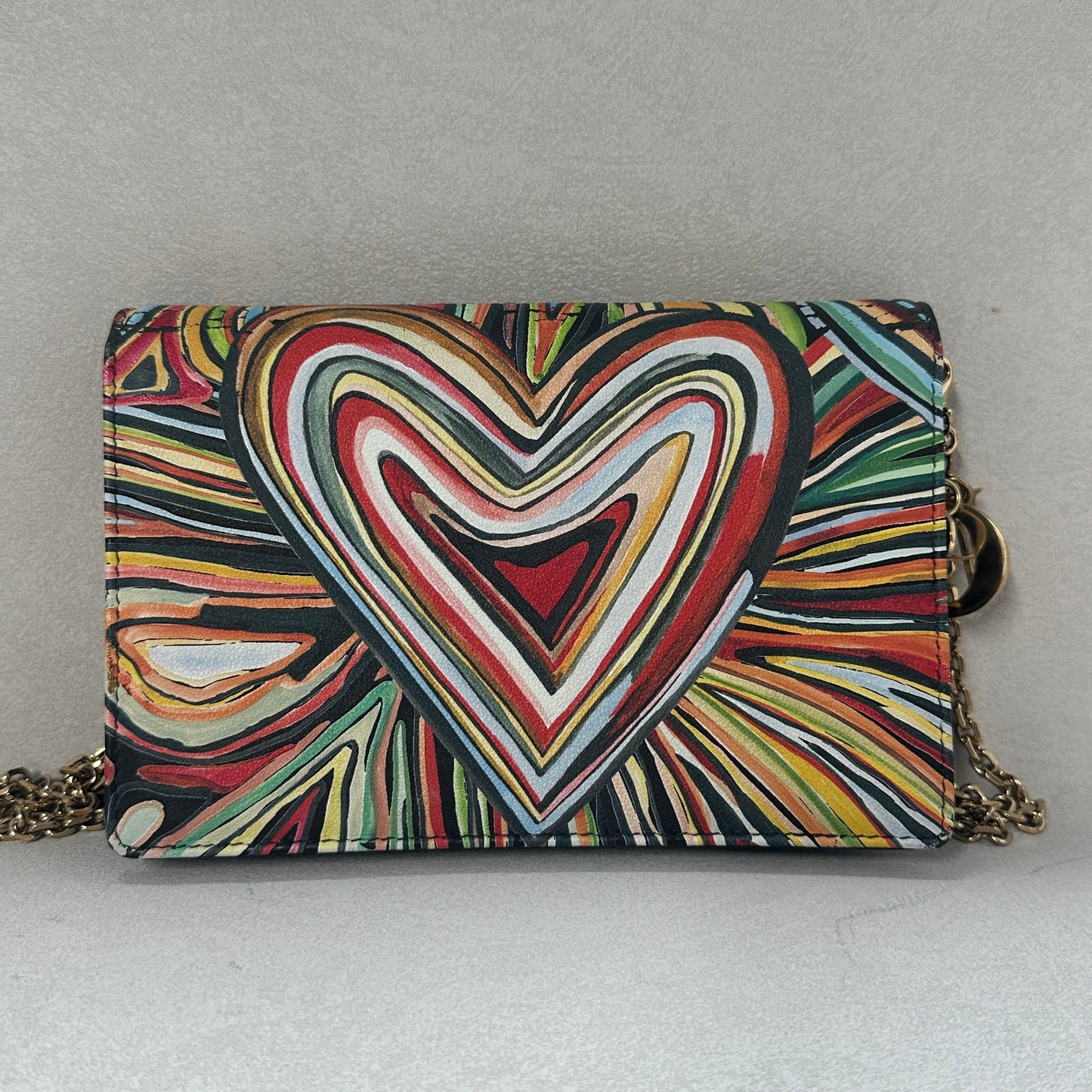 Dior - Dioramour Chain Clutch - Leather - Multicolour - (mini)