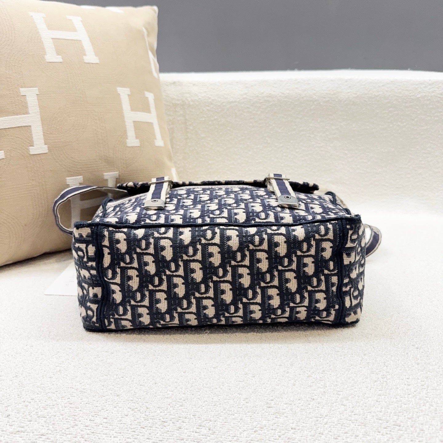 Dior - Diorcamp Messenger Bag - Canvas with embroidery - Blue - (Medium)