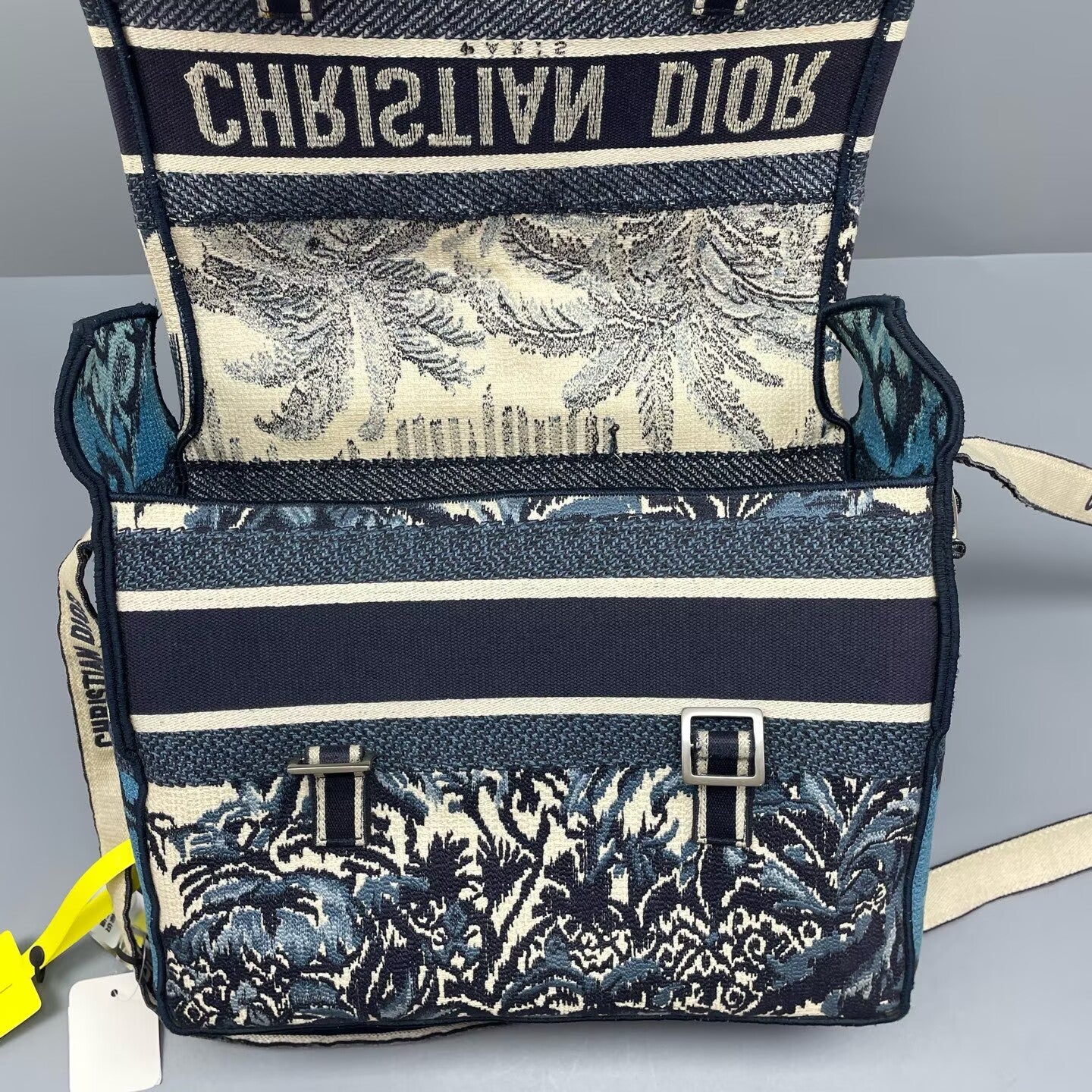 Dior - DiorCamp Messenger Bag - Embroidered canvas - Blue - (medium)