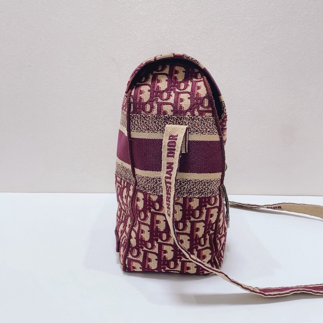 Dior - Diorcamp Messenger Bag - Embroidered jacquard canvas - Red - (Medium)