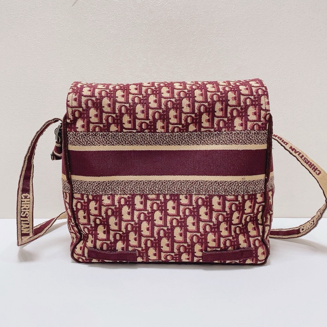 Dior - Diorcamp Messenger Bag - Embroidered jacquard canvas - Red - (Medium)
