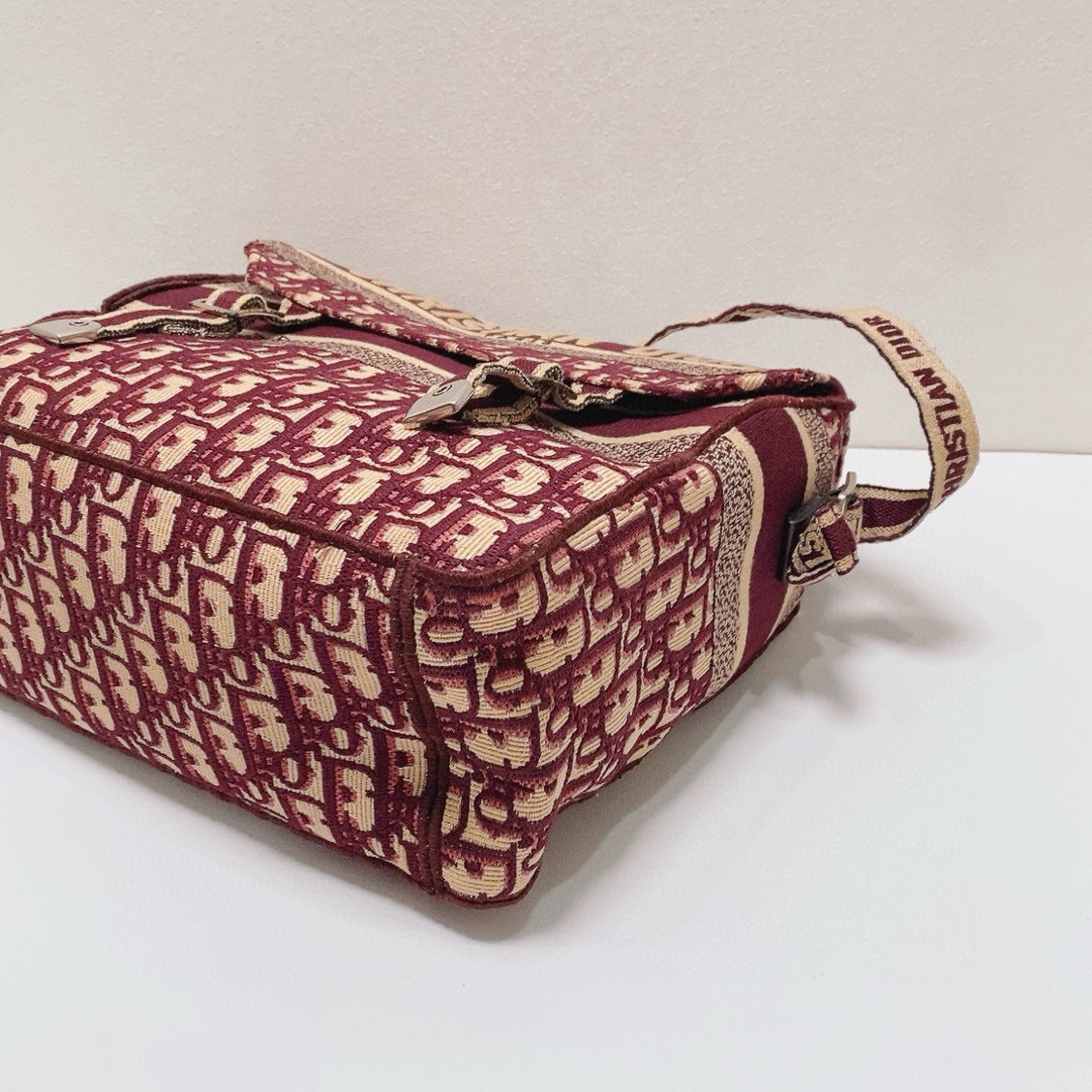 Dior - Diorcamp Messenger Bag - Embroidered jacquard canvas - Red - (Medium)