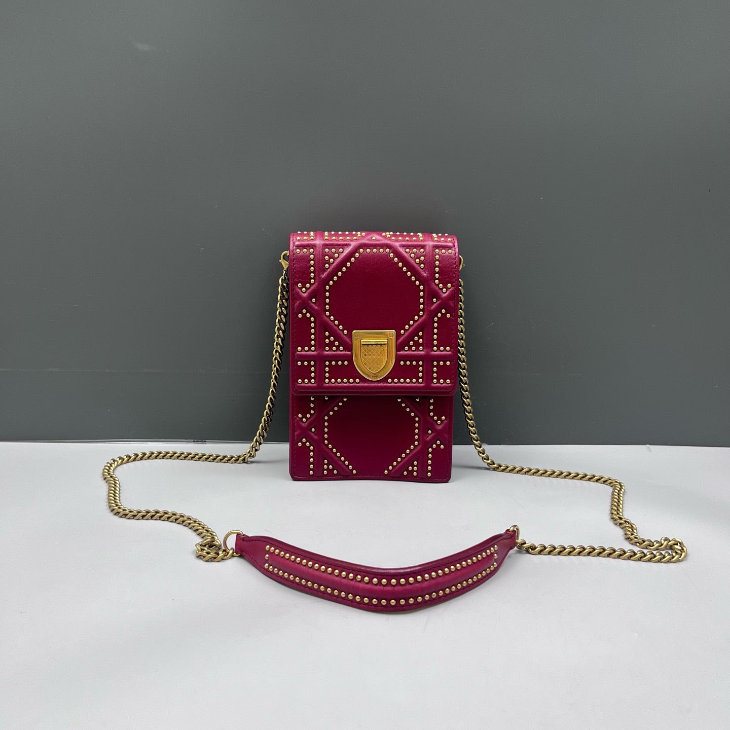 Dior - Diorever - Leather - Red - (mini)