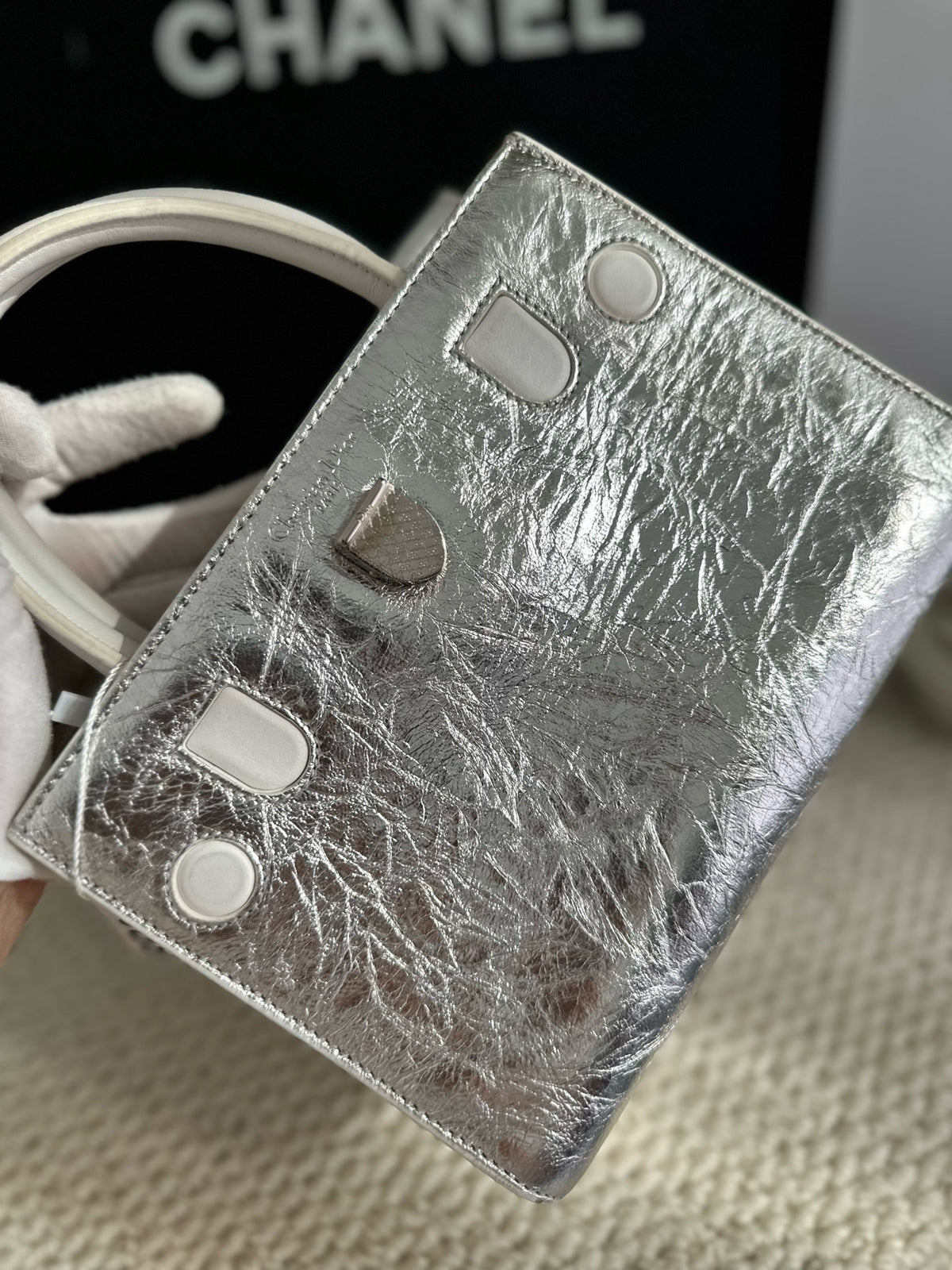 Dior - Diorever Small - Leather - Silver - (small)