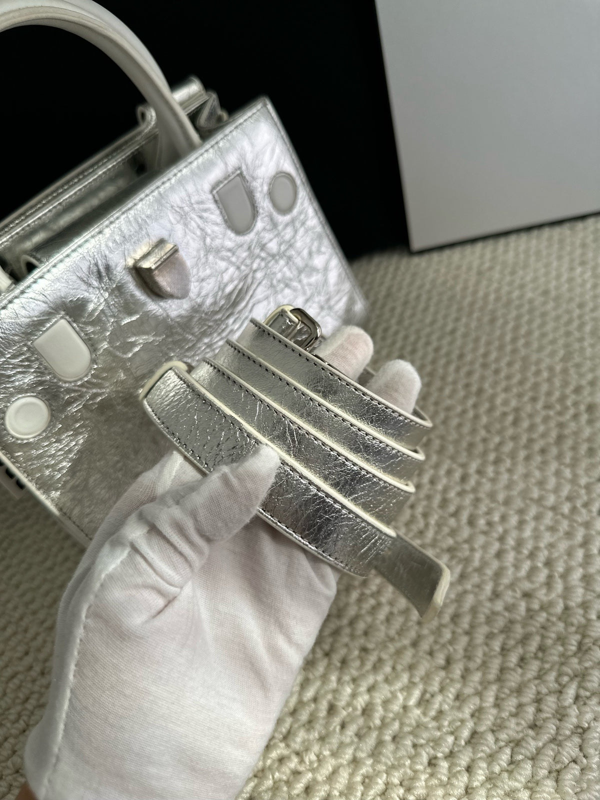 Dior - Diorever Small - Leather - Silver - (small)