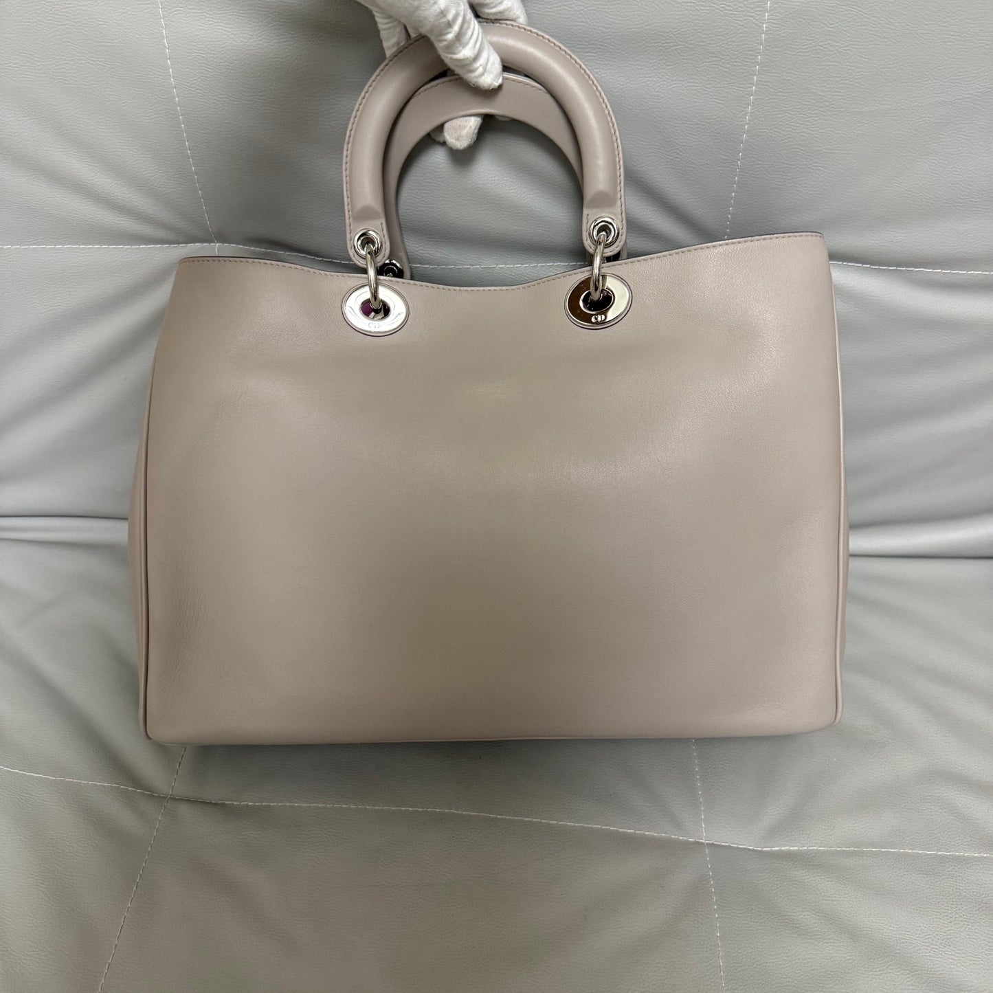Dior - Diorissimo - Leather - Grey - (large)