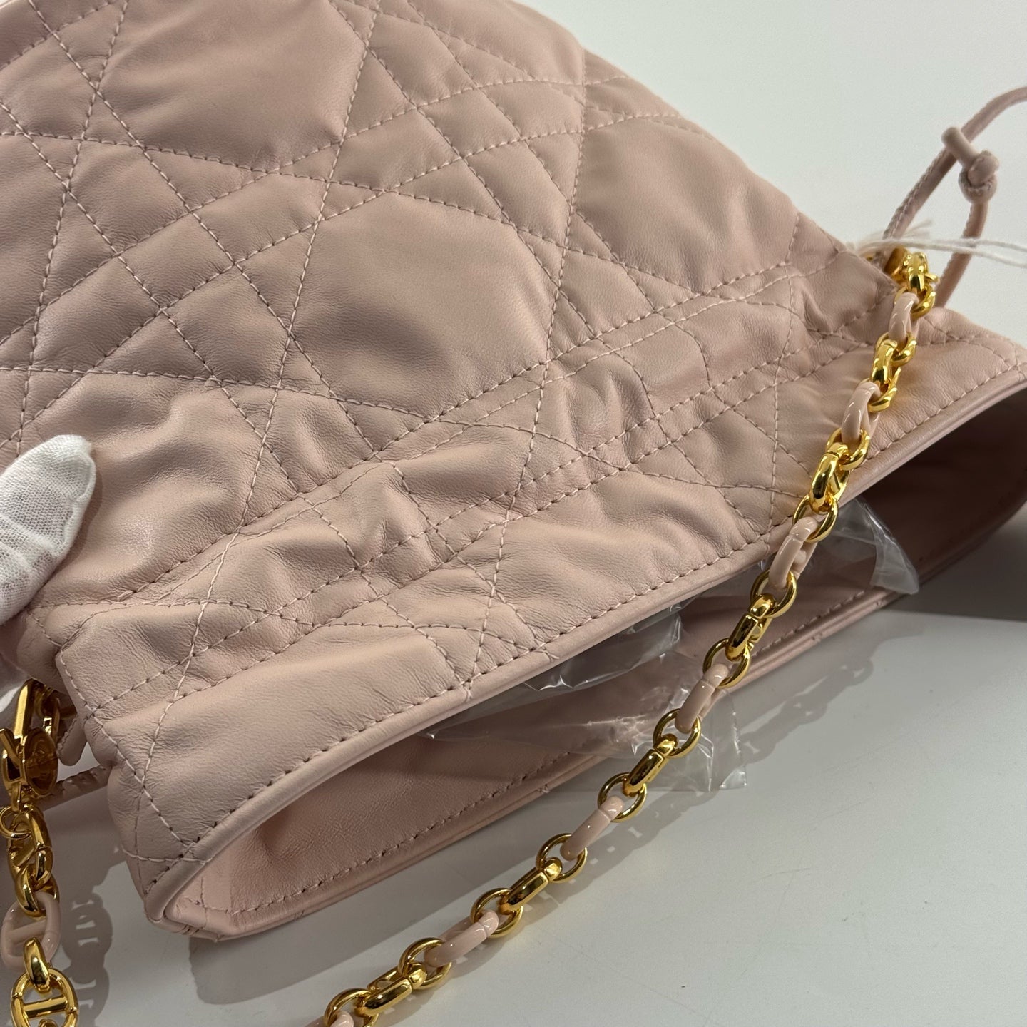 Dior - Drawstring Bucket Bag - Leather - Pink
