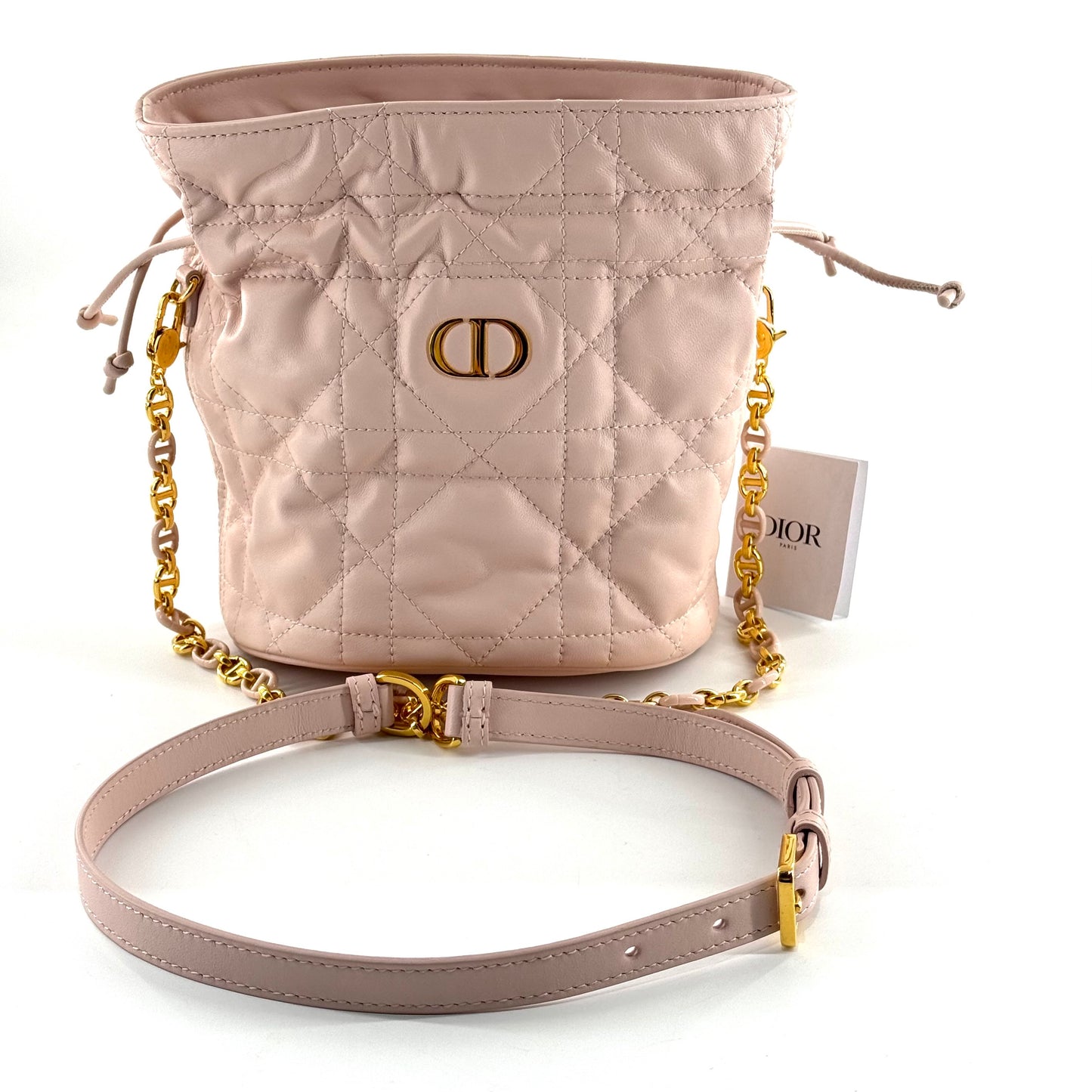 Dior - Drawstring Bucket Bag - Leather - Pink
